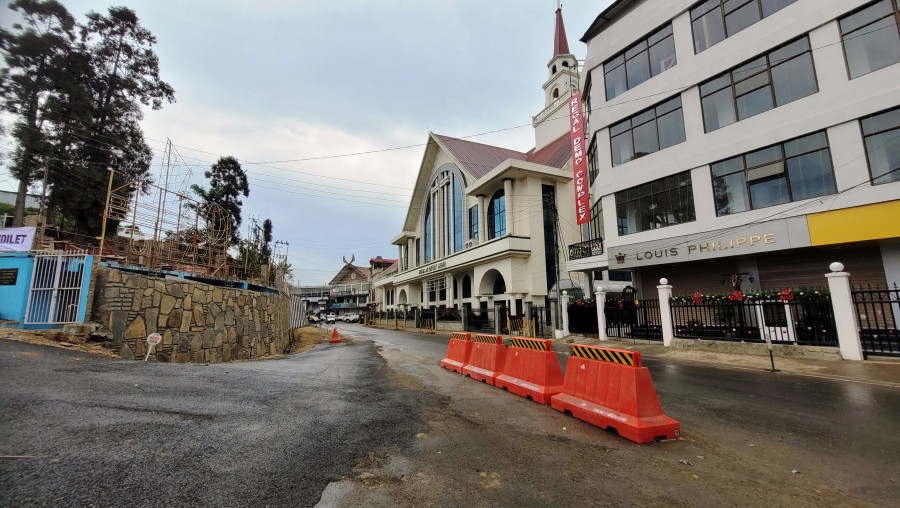 Kohima wears a deserted look on December 6 as Naga Students' Federation called for total shutdown in all Naga inhabited areas from 6:00 AM till 12noon. (Morung Photo)